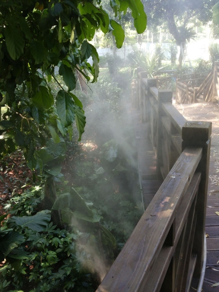忠仑公园微雾造景